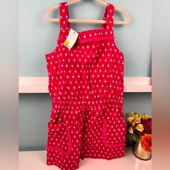 Mini Boden pink jumpsuit size 11-12Y, NWT - Picture 1 of 9